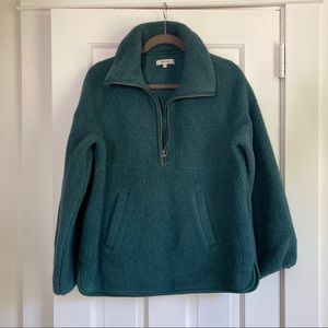 Madewell Green Sherpa Fleece